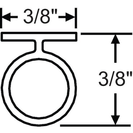 Strybuc PVC Bulb Strip for 3/8in 22-277